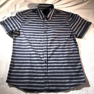 Guess Casual Stripped Button Down Shirt w/Chest Pocket